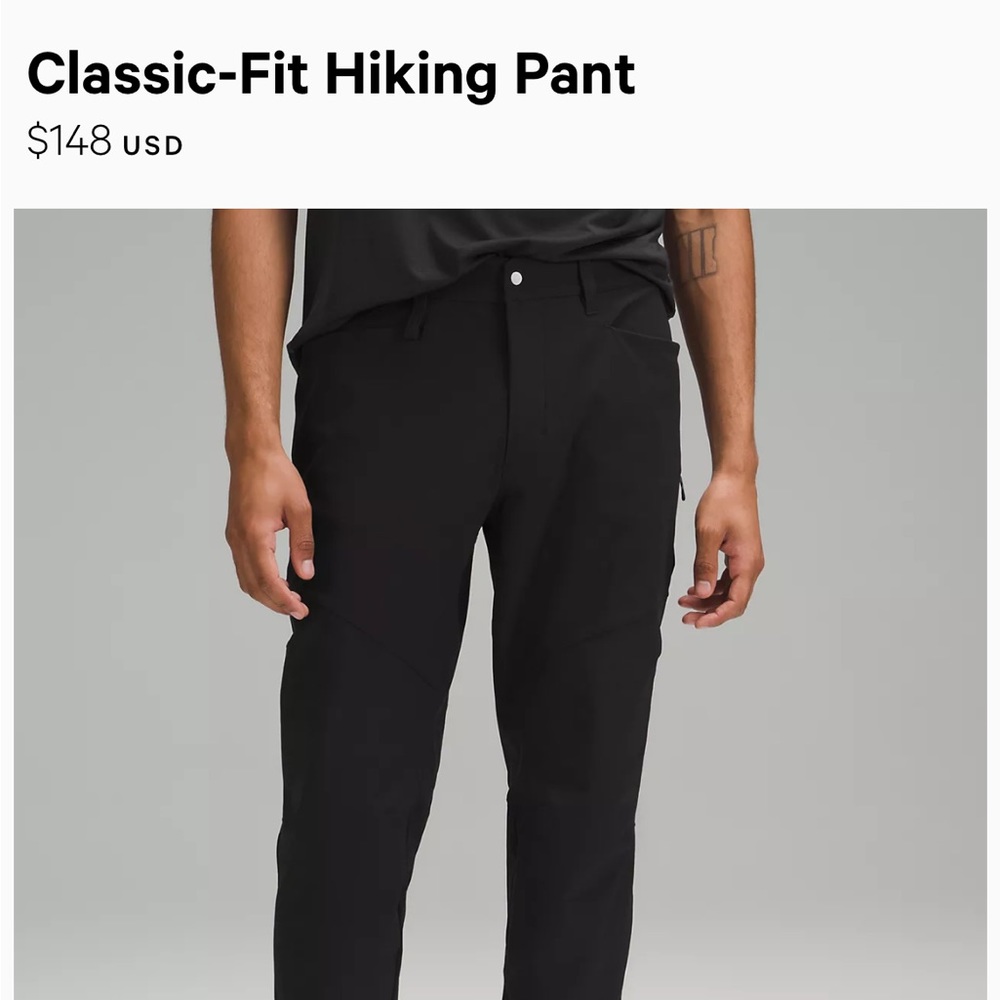 Lululemon Classic black hiking pant